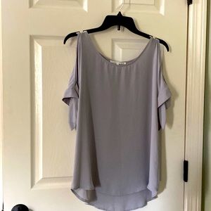 Grey size s silky tie tee